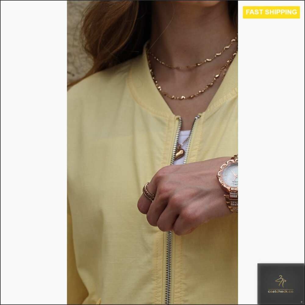 Lightweight Bomber Jacket Zip Up Drawstring Casua… - image 7